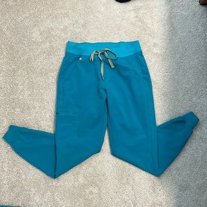 XS petite figs teal Zamora jogger pants